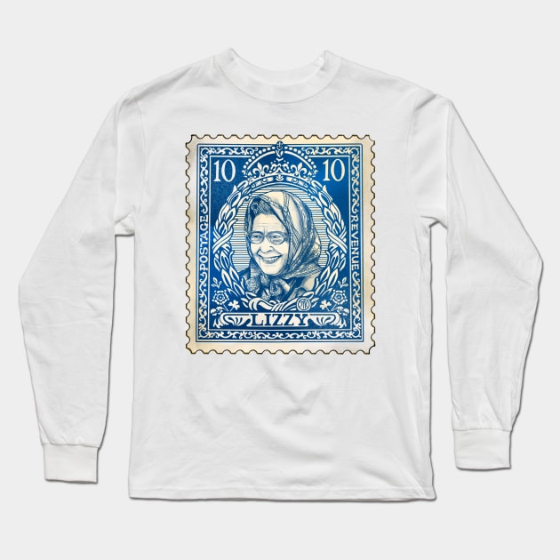 Queen Stamp Long Sleeve T-Shirt by Marike Korting Art